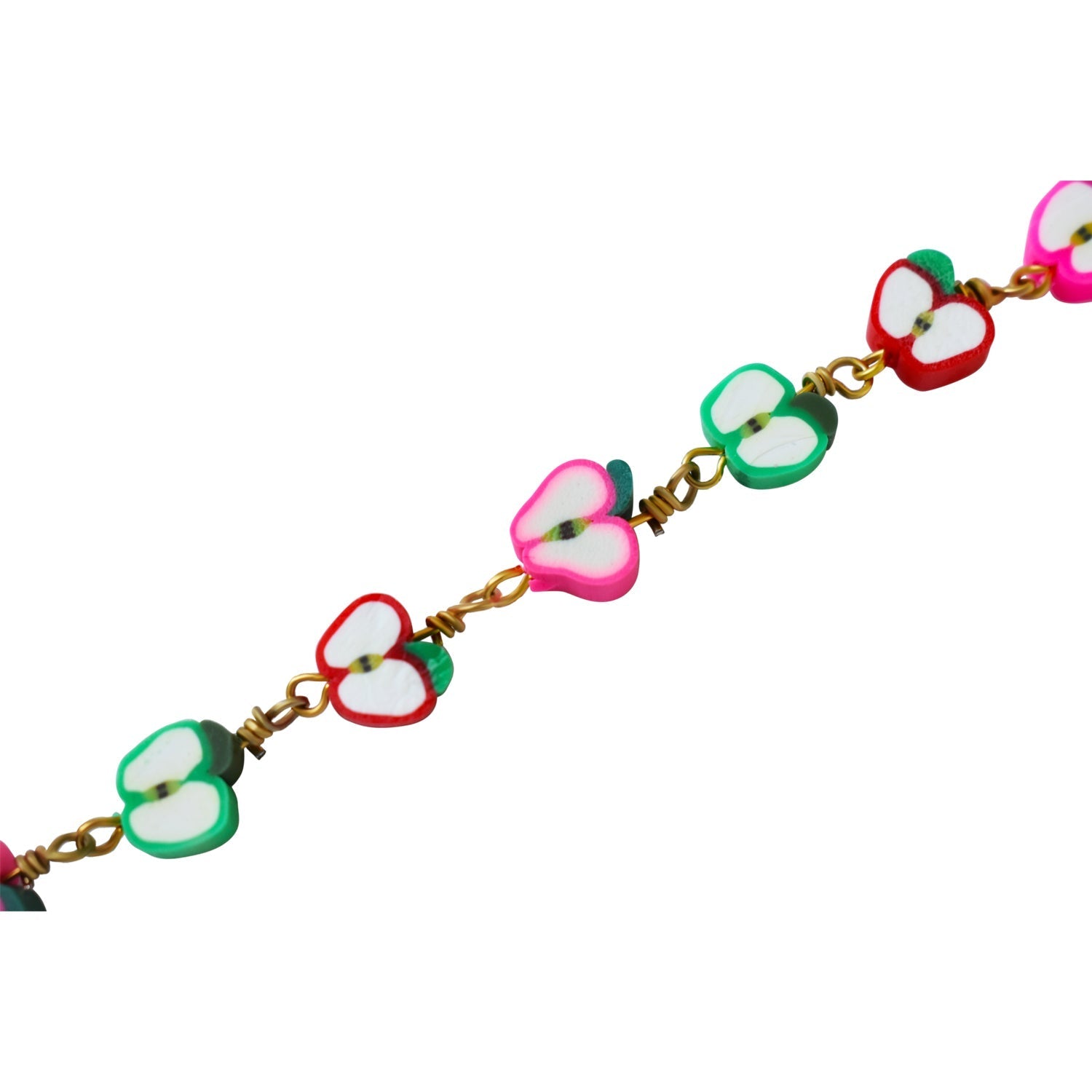 Apple Bracelet, Charm Bracelet, Beaded Bracelet | by Ifemi Jewels - Cityz Atelier lumiere