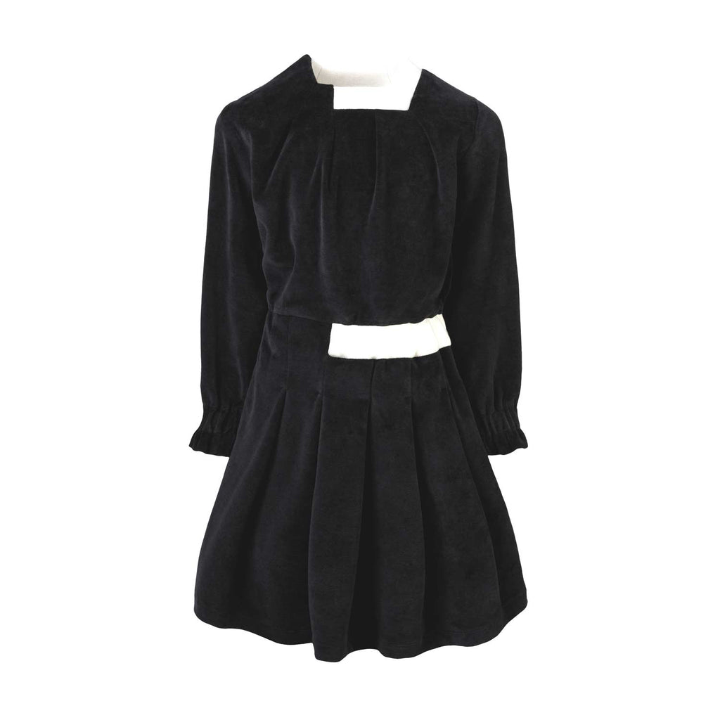 Black Velvet Dress for Girls - Cityz Atelier lumiere