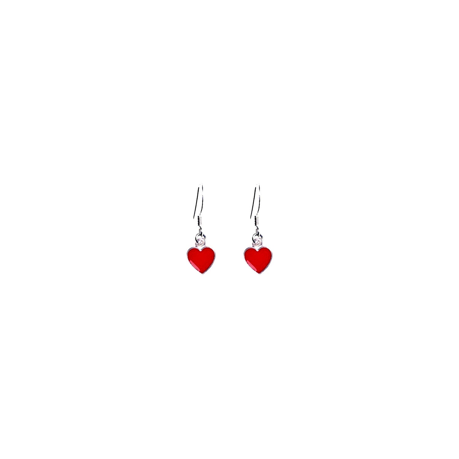Classic Red Hearts Earrings, Playing Cards inspired Queen of Hearts | by lovedbynlanla - Cityz Atelier lumiere