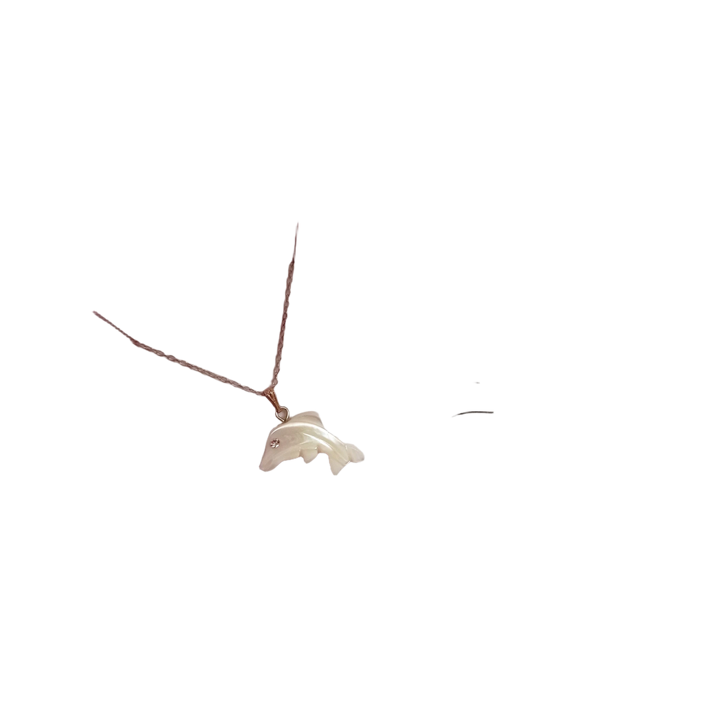 Dolphin necklace on 18 inch Sterling Silver Chain, Be Smarter Than A Dolphin Message, Personalised Gift, Affirmation Necklace, Affirmation Gift, Unique Gift Idea | by nlanlaVictory - Cityz Atelier lumiere