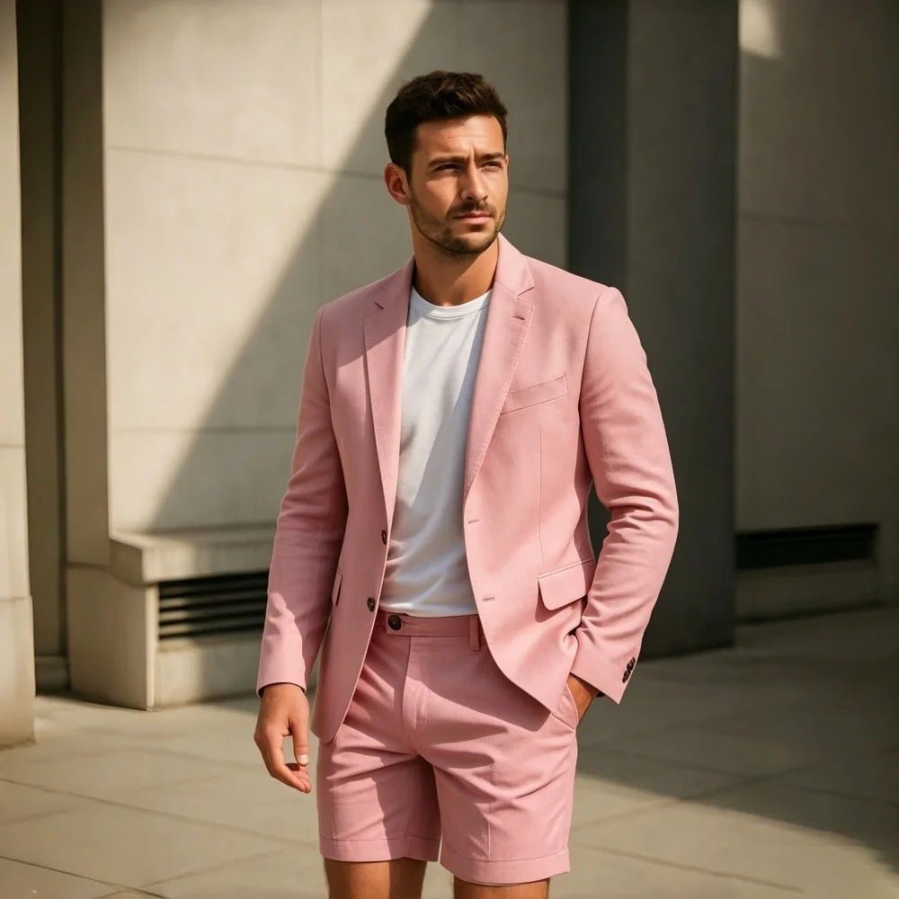Elegant, Minimalist Short-style Mens Suit Set - Cityz Atelier lumiere