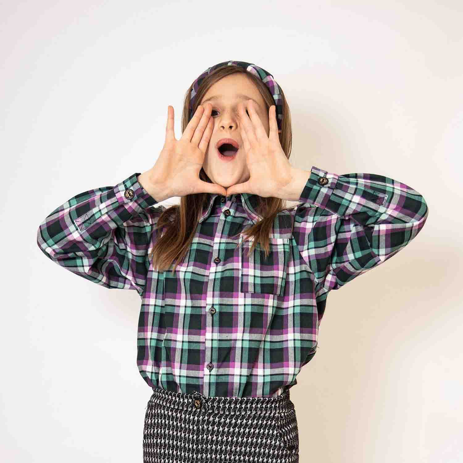 Fancy Tartan Shirt for Kids - Cityz Atelier lumiere