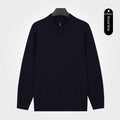 Men's Semi-Zip Knit Sweater With A Light Luxury Feel Soft And Warm For Autumn And Winter - Cityz Atelier lumiere