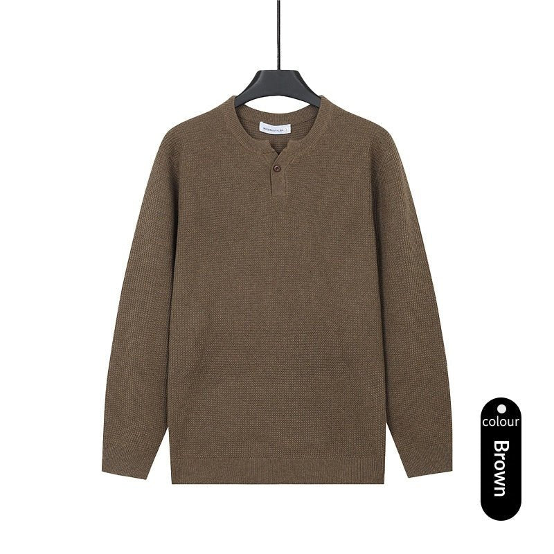 Mens Turtleneck Knitted Sweater Solid Color Sweater - Cityz Atelier lumiere
