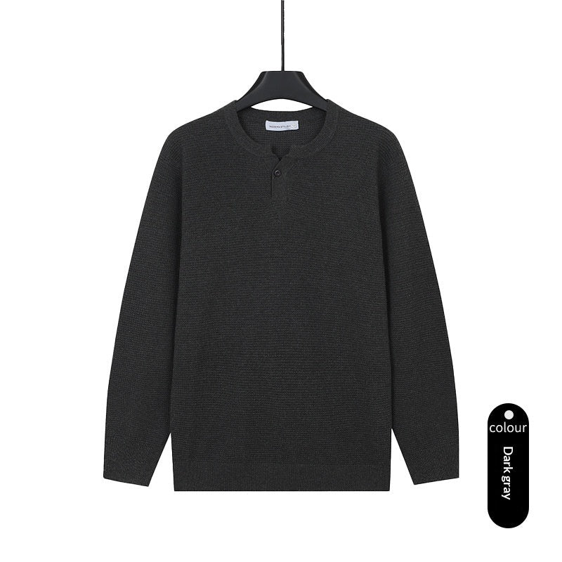 Mens Turtleneck Knitted Sweater Solid Color Sweater - Cityz Atelier lumiere