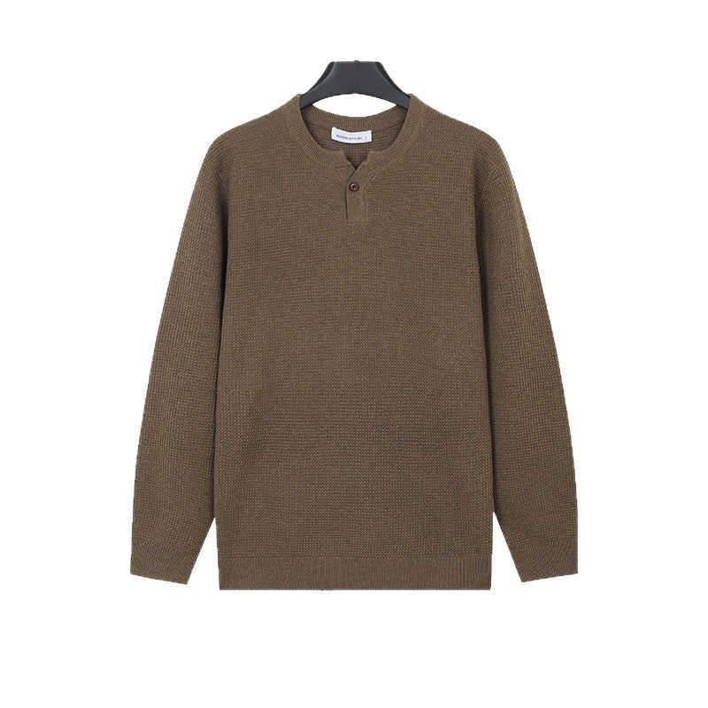 Mens Turtleneck Knitted Sweater Solid Color Sweater - Cityz Atelier lumiere