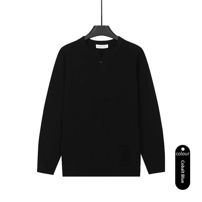 Mens Turtleneck Knitted Sweater Solid Color Sweater - Cityz Atelier lumiere