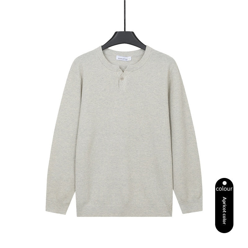Mens Turtleneck Knitted Sweater Solid Color Sweater - Cityz Atelier lumiere