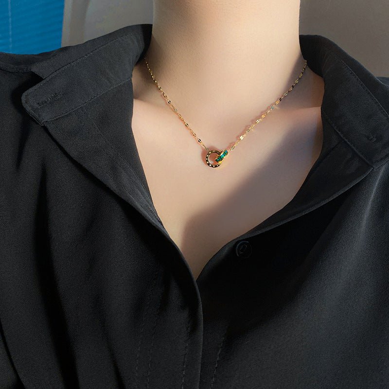 Necklace Pendant Ins Wind Clavicle Chain Simple Couple Neck Jewelry - Cityz Atelier lumiere