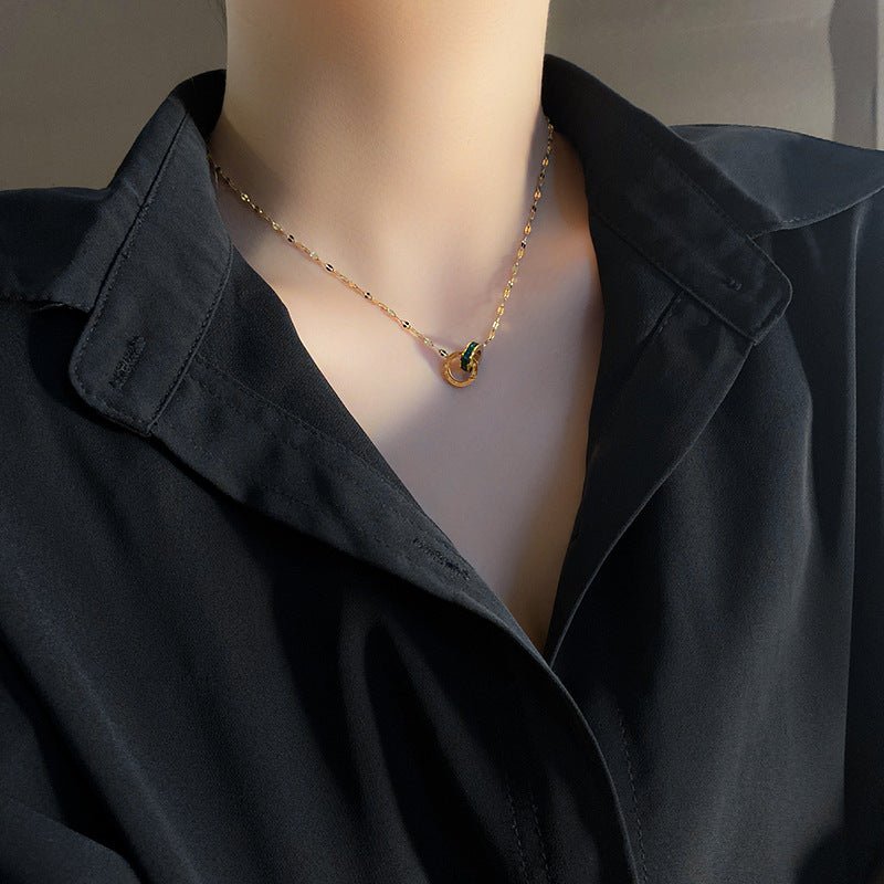 Necklace Pendant Ins Wind Clavicle Chain Simple Couple Neck Jewelry - Cityz Atelier lumiere