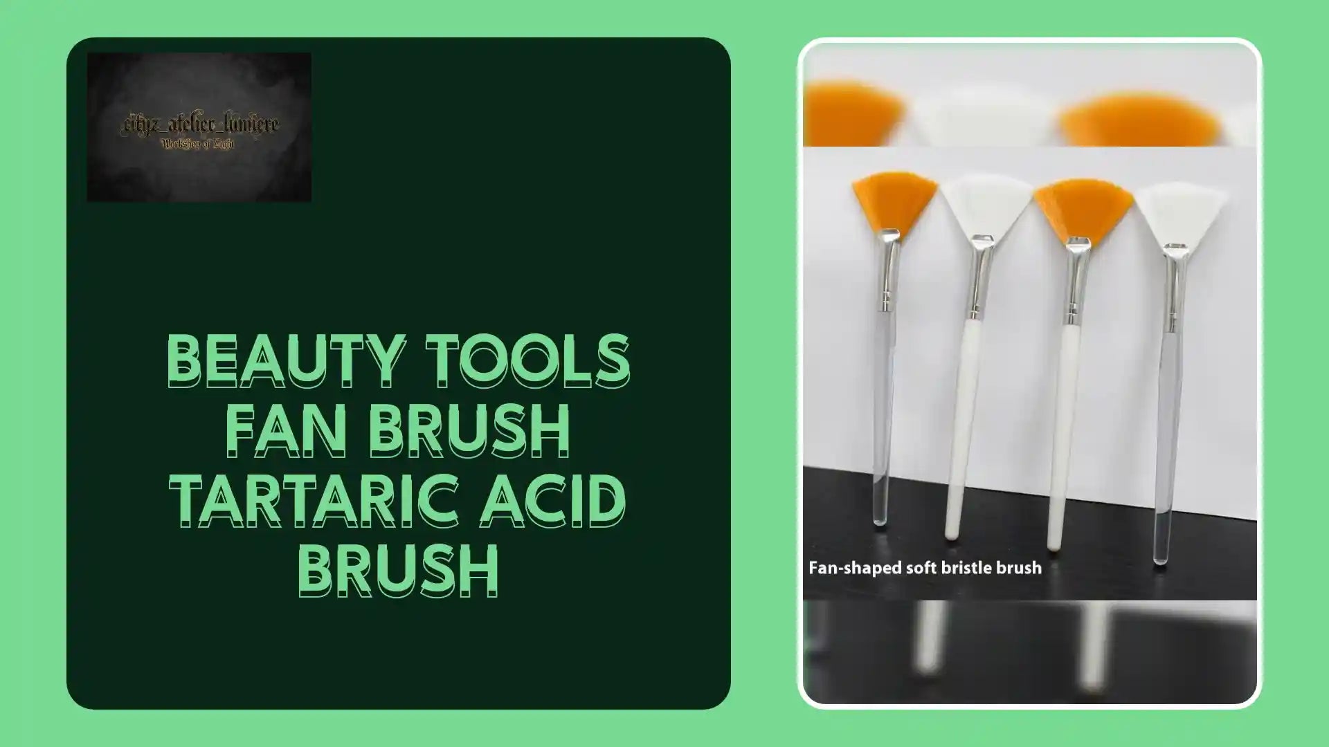 Beauty Tools Fan Brush Tartaric Acid Brush by@Outfy
