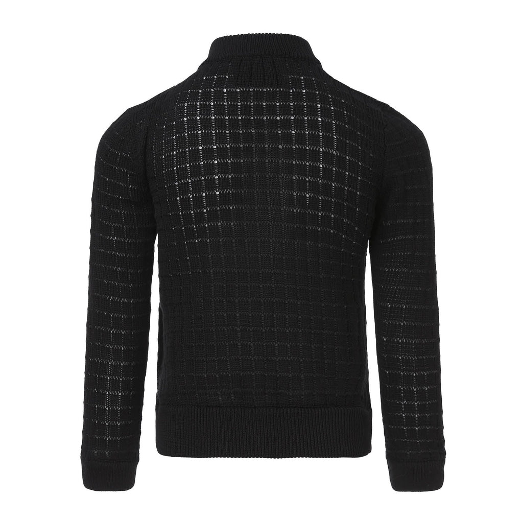 The Buttoned Summer Cardigan — Black - Cityz Atelier lumiere